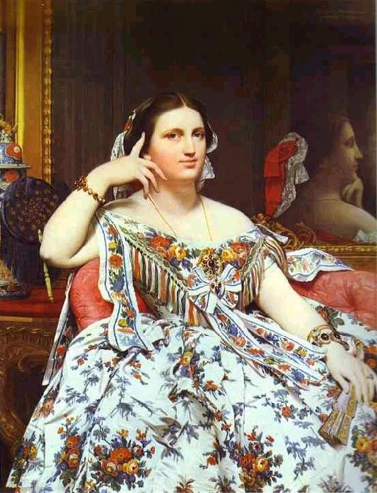 Jean Auguste Dominique Ingres Portrait of Madame Moitessier Sitting. France oil painting art